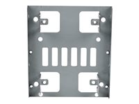 StarTech.com 2.5" to 3.5" SATA Hard Drive Mounting Bracket Kit - Dual SATA SSDs/HDDs Mounting Bracket for Mounting Bay (BRACKET25X2) - Uttagbar harddiskramme - fra 3,5" til 2,5" - stål - for P/N: 25S22M2NGFFR, S322M225R, SAT2M2NGFF25, SAT32M225, SAT32MSAT257, ST521PMINT BRACKET25X2