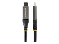 StarTech.com 20" (50cm) USB C Cable 10Gbps, USB 3.1/3.2 Gen 2 Type-C Cable, 100W (5A) Power Delivery Charging, DP Alt Mode, USB-C to C Cord, For USB-C Laptop, Phone, Device, Charge/Sync - Thunderbolt 3 Compatible (USB31CCV50CM) - USB-kabel - 24 pin USB-C (hann) til 24 pin USB-C (hann) - USB 3.2 Gen 2 / DisplayPort 1.4 /Thunderbolt 3 - 50 cm - 4K-støtte - svart, grå - for P/N: DK30C2DAGPD, DK30C2HAGPD USB31CCV50CM