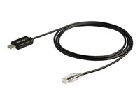 StarTech.com 6 ft (1.8 m) Cisco USB Console Cable - USB to RJ45 Rollover Cable - 460Kbps - Windows, Mac and Linux Compatible - M/M (ICUSBROLLOVR) - Seriell kabel - USB (hann) til RJ-45 (hann) - 1.8 m - USB 2.0 - svart ICUSBROLLOVR