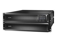 APC Smart-UPS X 2200 Rack/Tower LCD - UPS (rackmonterbar/ekstern) - AC 208/240 V - 1980 watt - 2200 VA - enkeltfase - Ethernet 10/100, RS-232, USB - utgangskontakter: 11 - 2U - svart - med APC UPS Network Management Card SMX2200R2HVNC