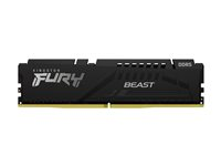 Kingston FURY Beast - DDR5 - sett - 16 GB: 2 x 8 GB - DIMM 288-pin - 5600 MHz / PC5-44800 - CL40 - 1.25 V - ikke-bufret - on-die ECC KF556C40BBK2-16