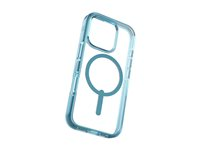 Zagg Santa Cruz Snap - Baksidedeksel for mobiltelefon - MagSafe-samsvar - grafen - retroblå - for Apple iPhone 16 Pro 702315060