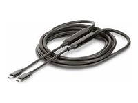 StarTech.com 3m (10ft) Active USB-C Cable, USB 3.2 Gen 2 10Gbps, Long USB Type-C Data Transfer Cable, 60W Power Delivery, 8K 60Hz, DP 1.4 Alt Mode w/HBR3/HDR10/MST/DSC 1.2/HDCP 2.2 - USB C to C cable (UCC-3M-10G-USB-CABLE) - USB-kabel - 24 pin USB-C (hann) til 24 pin USB-C (hann) - USB 3.0 / USB 3.1 / USB 3.2 Gen 2 - 3 m - aktiv, 8K 60Hz støtte, USB Power Delivery (60W) - svart UCC-3M-10G-USB-CABLE