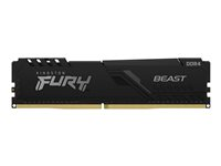Kingston FURY Beast - DDR4 - modul - 8 GB - DIMM 288-pin - 3200 MHz / PC4-25600 - CL16 - 1.35 V - ikke-bufret - ikke-ECC - svart KF432C16BB/8