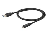 StarTech.com USB to USB C Cable - 1m / 3 ft - 5Gbps - USB A to USB C - USB Type C - USB Cable Male to Male - USB C to USB (USB315AC1M) - USB-kabel - USB (hann) til 24 pin USB-C (hann) - USB 3.0 - 1 m - svart - for P/N: HB30A3A1CST, HB30C3A1CST, HB30C5A2CSC, HB30C5A2CST, HBS304A24A, MST30C2HDPPD USB315AC1M