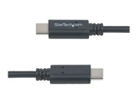 StarTech.com 1m / 3.3ft USB C to USB C Cable - USB 2.0 Type C Cable - M/M - USB-IF Certified - USB C Charging Cable - USB 2.0 (USB2CC1M) - USB-kabel - 24 pin USB-C (hann) til 24 pin USB-C (hann) - USB 2.0 - 1 m - svart - for P/N: DKT30CHD, HB30C1A1CPD, HB30C3A1CFBW, PEXUS313AC2V USB2CC1M