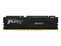 Kingston FURY Beast - DDR5 - modul - 32 GB - DIMM 288-pin - 6000 MT/s / PC5-48000 - CL40 - 1.35 V - ikke-bufret - on-die ECC - svart KF560C40BB-32