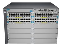 HPE 5412-92G-PoE+-4G v2 zl Switch - Switch - L4 - Styrt - 92 x 10/100/1000 (PoE) + 4 x SFP - rackmonterbar - PoE - med HP 5400 zl Switch Premium License J9540A#ACE