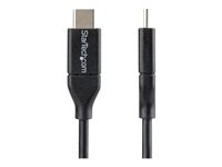 StarTech.com USB C to USB C Cable - 3m / 10 ft - USB Cable Male to Male - USB-C Cable - USB-C Charge Cable - USB Type C Cable - USB 2.0 (USB2CC3M) - USB-kabel - 24 pin USB-C (hann) til 24 pin USB-C (hann) - Thunderbolt 3 / USB 2.0 - 3 m - svart - for P/N: DKT30CHD USB2CC3M