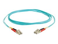 C2G LC-LC 10Gb 50/125 OM3 Duplex Multimode PVC Fiber Optic Cable (LSZH) - Nettverkskabel - LC multimodus (hann) til LC multimodus (hann) - 1 m - 1 m - fiberoptisk - dupleks - 50 / 125 mikroner - OM3 - halogenfri - akvamarin 85549