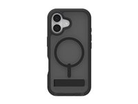 ZAGG Rainier Snap - Baksidedeksel for mobiltelefon - robust - MagSafe-samsvar - smoke black - for Apple iPhone 17 702319172