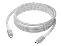 dbramante1928 re-charge - USB-kabel - 24 pin USB-C (hann) til 24 pin USB-C (hann) - USB 2.0 - 2.5 m - USB Power Delivery (100 W), flettet kabel, 100 % resirkulert plast CB25CCGR7120