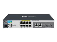 HPE 2520-8-PoE Switch - Switch - Styrt - 8 x 10/100 + 2 x kombo-Gigabit SFP + 2 x 10/100/1000 - stasjonær - PoE J9137A#ACE