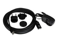 StarTech.com 5m USB 2.0 Active Extension Cable M/F - 5 meter USB A Male to USB A Female USB 2.0 Repeater / Extender Cable - Black - 15ft (USB2AAEXT5M) - USB-forlengelseskabel - USB (hunn) til USB (hann) - USB 2.0 - 5 m - aktiv - svart - for P/N: LTUB1MBK, SVA5H2NEUA, UUSBOTG USB2AAEXT5M