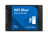 WD Blue SA510 WDS100T3B0A-00AXR0 - SSD - 1 TB - intern - 2.5" - SATA 6Gb/s WDS100T3B0A-00AXR0