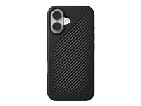 ZAGG Luxe Snap - Baksidedeksel for mobiltelefon - MagSafe-samsvar - svart - for Apple iPhone 16 702315006