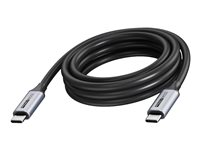 Vision - USB-kabel - 24 pin USB-C (hann) til 24 pin USB-C (hann) - USB 3.2 - 3 A - 5 m - USB Power Delivery (100 W), up to 20 Gbps data transfer rate, 4K 60Hz støtte - svart TC 5MUSBC/BL