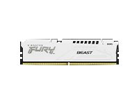 Kingston FURY Beast - DDR5 - modul - 16 GB - DIMM 288-pin - 5200 MT/s / PC5-41600 - CL36 - 1.25 V - ikke-bufret - on-die ECC - hvit KF552C36BWE-16