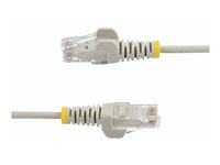 StarTech.com - Koblingskabel - RJ-45 (hann) til RJ-45 (hann) - 3.6 mm - UTP - CAT 5/5e/6 - IEEE 802.3bt - halogenfri, uten hindringer, rett - grå N6PAT25CMGRS