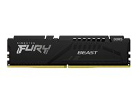 Kingston FURY Beast - DDR5 - sett - 128 GB: 4 x 32 GB - DIMM 288-pin - 5600 MT/s / PC5-44800 - CL40 - 1.25 V - ikke-bufret - on-die ECC - svart KF556C40BBK4-128