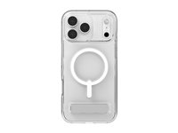 Zagg Crystal Palace Snap - Baksidedeksel for mobiltelefon - stativ - MagSafe-samsvar - krystallklar - for Apple iPhone 17 Pro Max 702318863