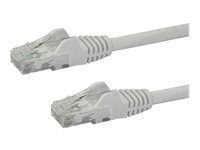 StarTech.com 10m CAT6 Ethernet Cable, 10 Gigabit Snagless RJ45 650MHz 100W PoE Patch Cord, CAT 6 10GbE UTP Network Cable w/Strain Relief, White, Fluke Tested/Wiring is UL Certified/TIA - Category 6 - 24AWG (N6PATC10MWH) - Koblingskabel - RJ-45 (hann) til RJ-45 (hann) - 10 m - CAT 6 - formstøpt, uten hindringer - hvit N6PATC10MWH