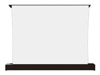 Multibrackets M - Projeksjonsskjerm med gulvstativ - LS, elektrisk, stigende, RS232 - fritt stående - motorisert - 100" (254 cm) - 16:9 - Matte White - svart 7350105218651