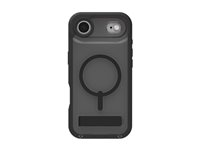 ZAGG Rainier Snap - Baksidedeksel for mobiltelefon - robust - med stativ - MagSafe-samsvar - grafen - smoke black - for Apple iPhone Air 702319173