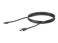 StarTech.com 2m 6ft Slim USB 3.0 A to Micro B Cable M/M - Mobile Charge Sync USB 3.0 Micro B Cable for Smartphones and Tablets (USB3AUB2MS) - USB-kabel - Micro-USB Type B (hann) til USB-type A (hann) - USB 3.0 - 2 m - formstøpt - svart - for P/N: BNDTBUSB3142, HBS304A24A, PEXUS313AC2V, PEXUSB311A1E, PEXUSB314A2V2, S251BMU3FP USB3AUB2MS