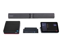 Lenovo ThinkSmart Core - Full Room Kit - videokonferansesett (lydstang, berøringsskjermkonsoll, beregnesystem) - med 3-års Lenovo Premier Support + First Year Maintenance - Certified for Zoom Rooms - svart 12VT0000MT