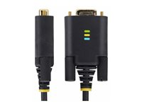 StarTech.com 6.6ft (2m) USB to Serial Adapter Cable, COM Retention, RS232 - USB / seriell-kabel - USB (hann) til DB-9 (hann) skrubar - 2 m - formstøpt, robust - svart 1P6FFC-USB-SERIAL