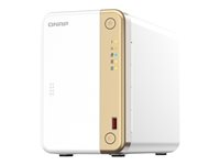QNAP TS-262 - NAS-server - 2 brønner - 16 TB - SATA 6Gb/s - HDD 8 TB x 2 - RAID 0, 1, JBOD - RAM 4 GB - 2.5 Gigabit Ethernet - iSCSI støtte TS-262-4G+2XST8000VN004