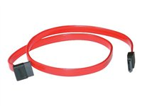 C2G 180° TO 90° - SATA-kabel - Serial ATA 150/300/600 - SATA (hunn) til SATA (hunn) - 46 cm - 90°-kontakt - rød 10181