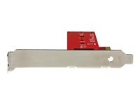 StarTech.com M2 PCIe SSD Adapter - x4 PCIe 3.0 NVMe / AHCI / NGFF / M-Key - Low Profile and Full Profile - SSD PCIe M.2 Adapter (PEX4M2E1) - Grensesnittsadapter - M.2 - Expansion Slot to M.2 - M.2 Card - PCIe x4 - rød - for P/N: BNDTB10GI, BNDTB210GSFP, BNDTB310GNDP, BNDTB410GSFP, BNDTB4M2E1, BNDTBUSB3142 PEX4M2E1