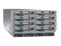 Cisco UCS 5108 Blade Server Chassis - Rackmonterbar 6U - opp til 8 blad - strømforsyning - "hot-plug" 2500 watt - gjenfabrikert - med UCS 6324 Fabric Interconnect UCSMINISEED5108-RF