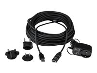 StarTech.com 10m USB 2.0 Active Extension Cable M/F - 10 meter USB 2.0 Repeater / Extender Cable USB A (M) to USB A (F) 10 m Black - 3 ft (USB2AAEXT10M) - USB-forlengelseskabel - USB (hunn) til USB (hann) - USB 2.0 - 10 m - aktiv - svart - for P/N: LTUB1MBK, SVA5H2NEUA, UUSBOTG USB2AAEXT10M
