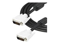 StarTech.com 2m DVI-D Dual Link Cable - Male to Male DVI-D Digital Video Monitor Cable - 25 pin DVI-D Cable M/M Black 2 Meter - 2560x1600 (DVIDDMM2M) - DVI-kabel - dobbeltlenke - DVI-D (hann) til DVI-D (hann) - 2 m - svart DVIDDMM2M