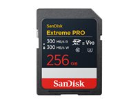 SanDisk Extreme Pro - Flashminnekort - 256 GB - Video Class V90 / UHS-II U3 / Class10 - SDXC UHS-II SDSDXDM-256G-GN4IN