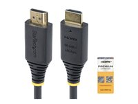 StarTech.com 1m (3.3ft) Premium Certified High Speed HDMI Cable, 4K60Hz - Premium High Speed - HDMI-kabel med Ethernet - HDMI hann til HDMI hann - 1 m - svart - 4K 60Hz støtte, passiv HDMI2-CABLE-4K60-1M