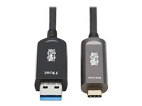 Eaton Tripp Lite Series USB-A to USB C Active Optical Cable Backward Compatible M/M 10M - USB-kabel - USB (hann) til 24 pin USB-C (hann) - USB 3.2 Gen2 - 10 m - svart U428F-10M-D321